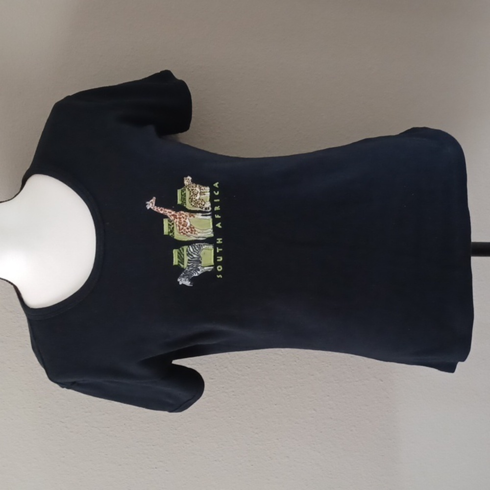 South Africa Short Sleeve Embroidered Top